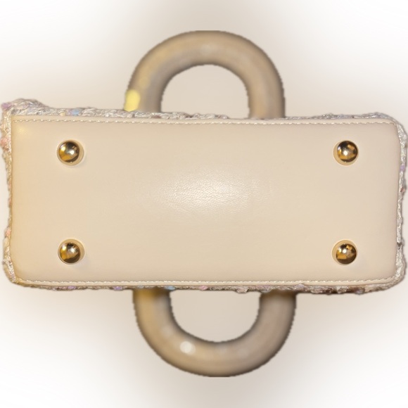 Beige Tweed Mini Handbag - Picture 2 of 7